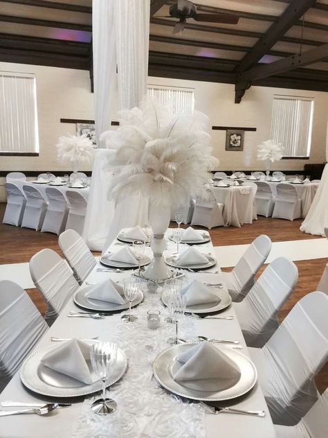 All White Party!! Birthday Party Ideas | Photo 2 of 11 Backyard All White Party Ideas, All White Party Ideas Decoration, All White Birthday Party Ideas, All White Party Ideas, White Theme Birthday Party, White Birthday Theme, White Party Birthday, 50th Birthday Celebration Ideas, White Party Ideas