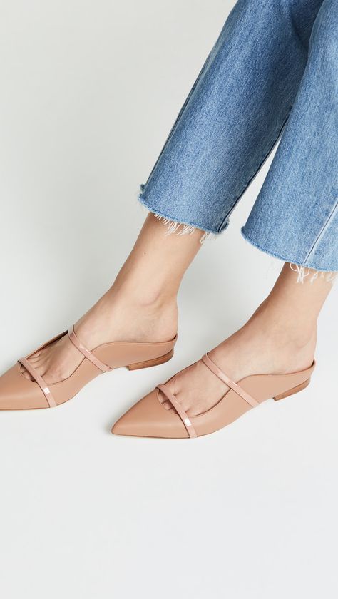 Malone Souliers Maureen Flat Mules #Sponsored , #AFFILIATE, #Souliers, #Malone, #Maureen, #Mules, #Flat Malone Souliers Maureen, Flat Shoes Outfit, Minimalist Fashion Summer, Flat Sandals For Women, London College Of Fashion, Black Flats Shoes, Malone Souliers, Chic Sandals, Minimalist Shoes