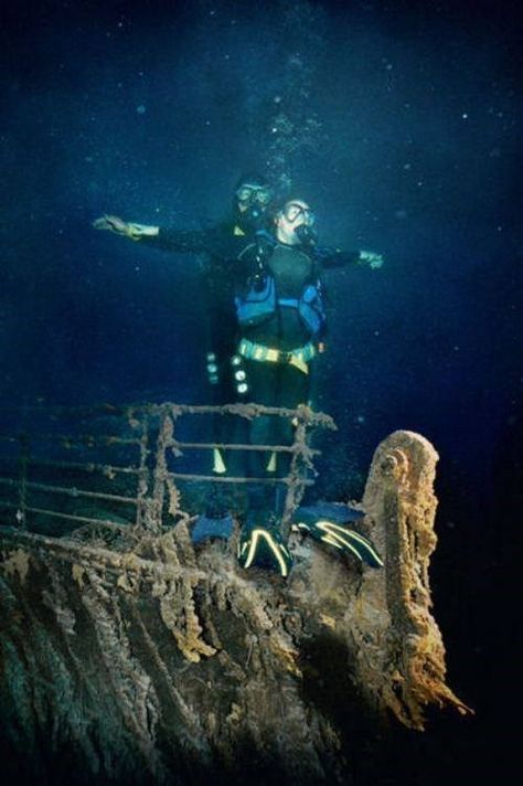 Titanic Aesthetic, Titanic Underwater, Real Titanic, Titanic Rose, Titanic Wreck, Titanic Photos, Scuba Diving Quotes, Titanic Facts, Ship Wrecks