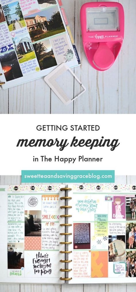 Happy Planner Scrapbook, Happy Planner Scrapbooking, Memory Planner Layouts, Tea Ministry, Modern Scrapbooking, Memory Keeping Ideas, Memory Keeping Journal, Memory Planning, Diy Journaling