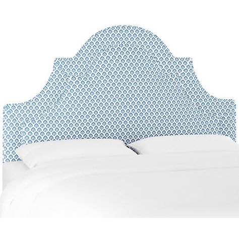 Support Aesthetic, Blue Dorm, Blue Headboard, Fabric Bed Frame, Arched Headboard, Full Headboard, Fabric Headboard, House Bedrooms, Bed Back