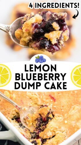 Lemon Blueberry Dump Cake, Dump Cake Easy, Lemon Dump Cake Recipe, Blueberry Dump Cake, Blueberry Lemon Cake Recipe, Lemon Blueberry Muffins Recipe, Blueberry Dump Cake Recipes, Easy Dump Cake Recipe, Blueberry Cobbler Recipes