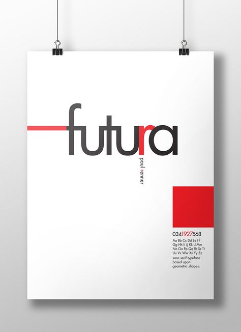 Typography Poster: Futura on Behance Typeface Poster, Typographic Poster Design, Typography Book, 브로셔 디자인, Buch Design, Poster Typography, 타이포그래피 포스터 디자인, Poster Fonts, 카드 디자인