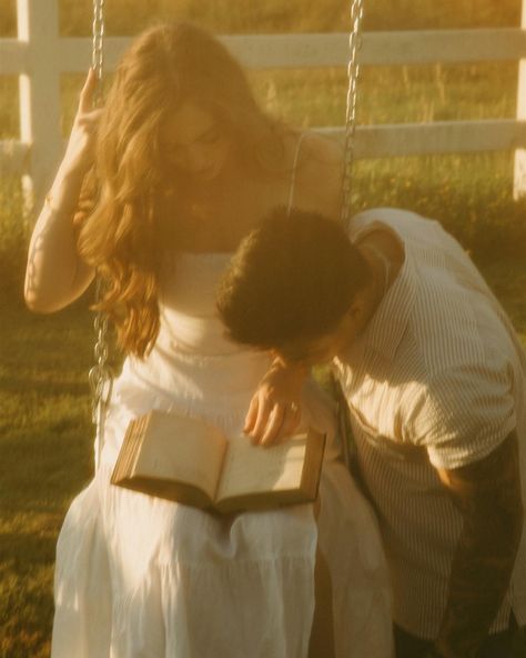 the sweetest front yard engagement photo session from last summer 🌻 Zephyr and Tide Tira Core, Cottage Couple, Lillian Core, Washington Summer, Do What Feels Right, Backyard Summer, Old Fashioned Love, You Are My Moon, Before The Wedding