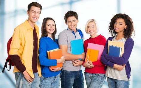 Group of students with books isolated on... | Premium Photo #Freepik #photo #group-students #study-group #university-campus #college-campus University Assignment, English Center, Student Images, English Speech, England Aesthetic, Student Photo, Doremon Cartoon, Monash University, Happy Students