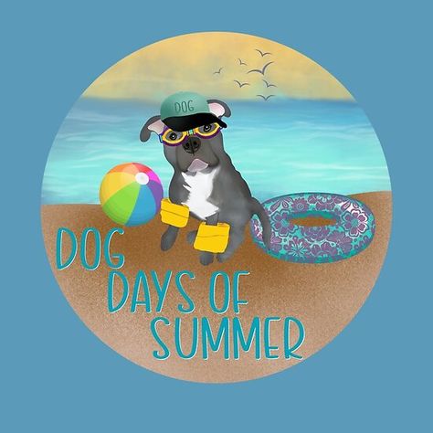 Summer Clip Art, Library Book Displays, Book Displays, Dog Days Of Summer, Summer Clipart, Fun Beach, Pet Art, Beach Design, Book Display