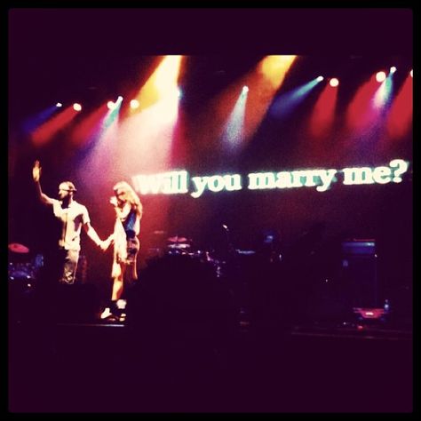 This was my boyfriend proposing to me on stage at a Portishead concert!! Concert Proposal, Dream Proposal, Surprise Engagement, Engagement Proposal, Wedding Week, Mary I, Dear Future Husband, Marriage Proposal, Dear Future