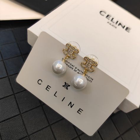 Ladies Fashion Earrings Celine Jewelry, Celine Earrings, Natural Tones, Earrings Color, Ladies Fashion, Fashion Earrings, Things To Come, Gold, Women Shopping