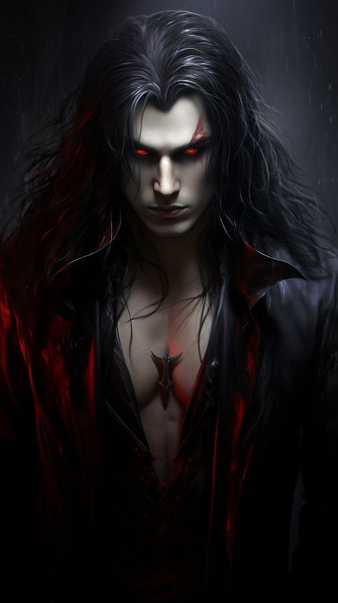 Brooding vampire created with AI by Amanda Church Vampire Thrall Art, Vampire Hd Wallpaper, Vampire God Art, Real Vampires Pictures, Long Black Hair Vampire Male, Scary Vampire Art, Vampire King Art, Vampire King Aesthetic, Pictures Of Vampires