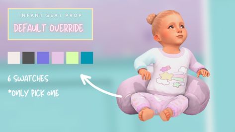 Ts4 Override, The Sims 4 Bebes, Infant Cc, Infant Outfits, Cute Freckles, Infant Seat, Sims 4 Traits, Sims 4 Cas Mods, Free Sims 4