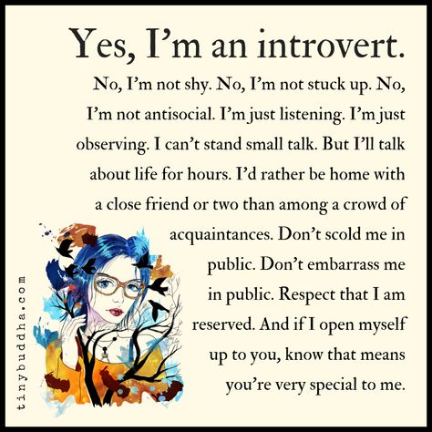 Introvert Vs Extrovert, Introvert Love, Introvert Personality, Introvert Problems, Introverts Unite, Introvert Quotes, Tiny Buddha, Respect Quotes, Introvert Humor