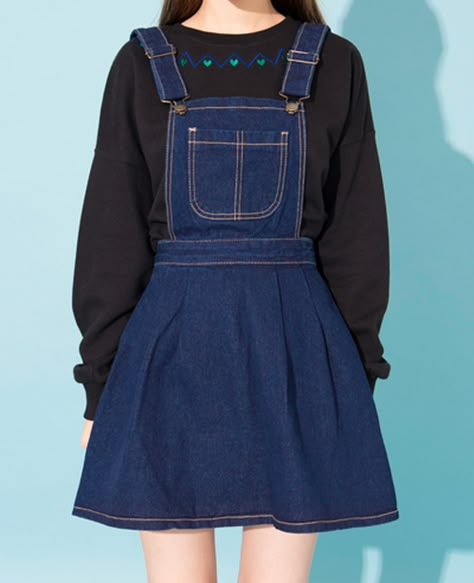 [MIXXMIX] DENIM DRESS OVERALLS Casual Fashion Aesthetic, Overalls Dress Outfit, Denim Dress Overalls, Cute Overall Dress, Dress Overalls, Overalls Dress, Homemade Ranch Dressing, Homemade Ranch, Family Feast