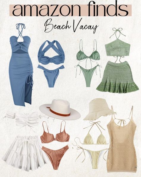 Kauai Honeymoon Outfits, Honeymoon Tropical Outfits, Amazon Vacay Outfits, 7 Day Vacation Outfits, Beach Holidays Outfit, Beach Vibe Bachelorette, Cancun Honeymoon Outfits, Must Haves For Mexico Vacation, 2024 Summer Vacation Outfits