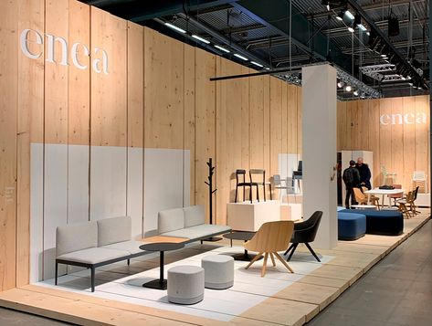 Enea at Stockholm Furniture Fair 2020 Furniture Fair Stand Design, Furniture Store Interior, Chair Showroom, Jewelry Exhibition, Furniture Store Design, Showroom Inspiration, Retail Store Interior Design, Luxury Furniture Stores, Luxury Closets Design