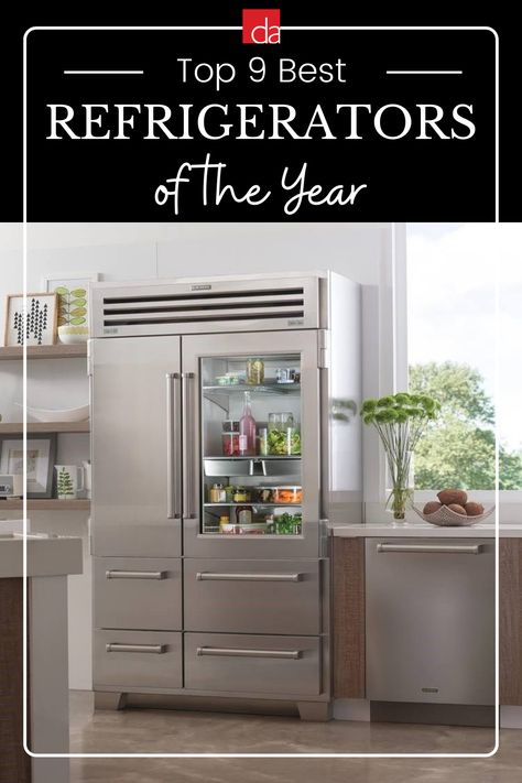 We’ve put together a list of the nine best refrigerators on the market in order to make your search for a new fridge a little easier. We’ll also walk you through what makes each refrigerator unique, as well as the different features you can expect to find in each one and which fridge type may be the right fit for your new kitchen or kitchen remodel project. True Fridge Kitchen, Best Refrigerators 2022, Colored Refrigerator Kitchen, Kitchen With Large Fridge, True Appliances Kitchen, Luxury Refrigerator Kitchen, Appliance Packages Kitchen, Best Refrigerators To Buy 2023, Best Kitchen Appliances 2024