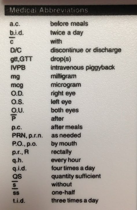 Medical Abbreviations- this will hopefully be helpful with my medical terminology class! Latin Medical Terminology, Veterinary Abbreviations, Veterinary Terminology, Medical Abbreviations, Surg Tech, Medical Terminology Study, Medical Assisting, Medical Life, Veterinary Assistant