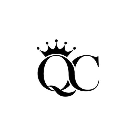 A logo for a company called qc | Premium Vector #Freepik #vector #marketing-logo #company-logo #business-logo #logo-templates Qc Logo, Logo Company, Marketing Logo, Logo Business, Business Logo, Logo Templates, A Logo, Sweet 16, Premium Vector