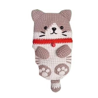 Check out Amigurumi Cat Baggy knitting models and examples now and start making. Free amigurumi patterns for you. Animal Bag Crochet Pattern Free, Cat Amigurumi Free Pattern Kitty, Cat Bag Crochet Free Pattern, Cat Bag Pattern, Crochet Amiguri, Amigurumi Cats, Crochet Hook Handles, Cats Toys, Handbags Patterns