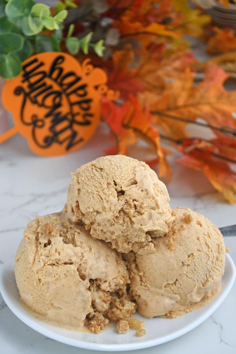 Pumpkin Ice Cream Cuisinart, Pumpkin Cottage Cheese Ice Cream, Fall Ice Cream Flavors, Pumpkin Cheesecake Ice Cream, Fall Ice Cream, Cheesecake Ice Cream Recipe, Raw Dairy, Ice Cream Pie Recipe, Ginger Ice Cream