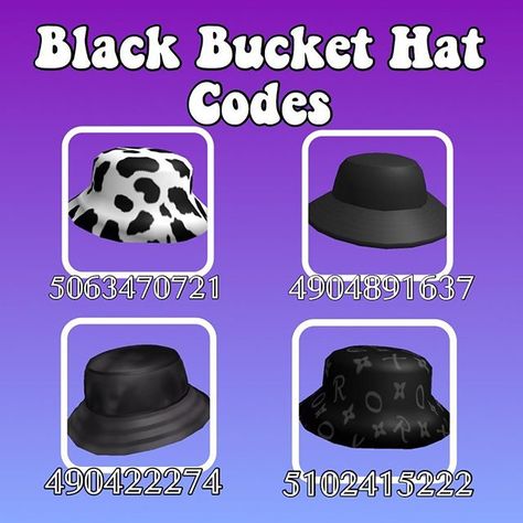 Bloxburg Black Hat Code, Roblox Black Hat Code, Roblox Cap Codes, Roblox Face Accessories, Roblox Hats Codes, Roblox Id Codes For Clothes, Bloxburg Accessories, Roblox Accessories Codes, Roblox Hat