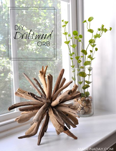 Diy Driftwood, Driftwood Diy, Driftwood Table, Driftwood Art Diy, Driftwood Projects, Deco Nature, Driftwood Decor, Driftwood Crafts, Beach Crafts