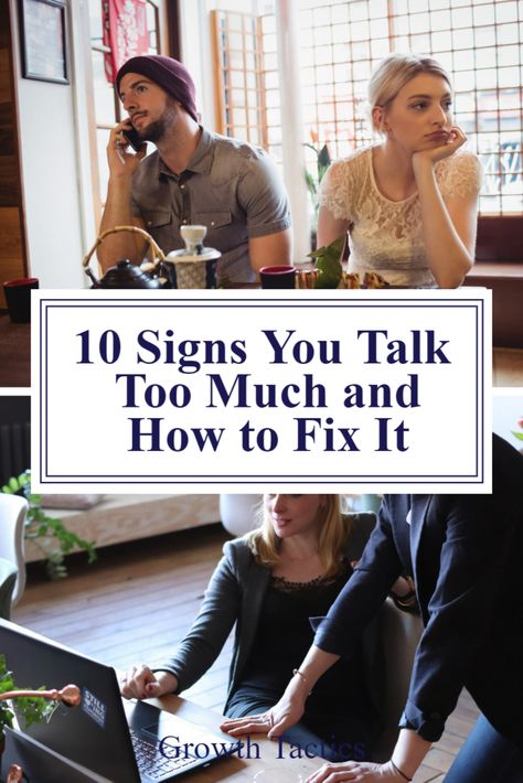 Discover the 10 signs you talk too much and learn how to fix it. Find out how to strike a balance and engage in good conversations without overstepping. How To Talk To Anyone Leil Lowndes, How To Stop Talking, How To Become More Talkative, How To Stop Talking Too Much, Stop Talking Start Doing, How To Approach A Difficult Conversation, Self Centered People, You Talk Too Much, Talk Too Much