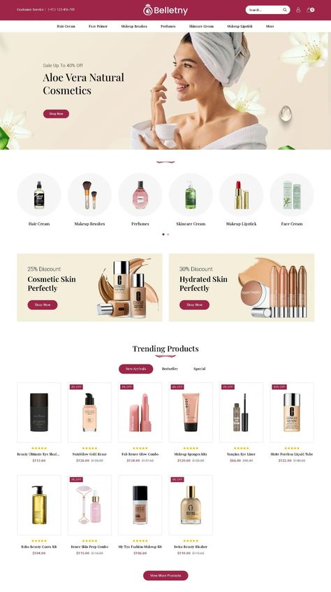 Bestselling Open Cart Templates | EntheosWeb Blog Cosmetic Website Design, Website Branding Design, Beauty Ecommerce, Beauty Salon Marketing, Nail Store, Homepage Template, Business Web Design, Web Ideas, Shopify Templates