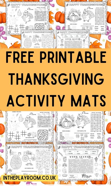 Thanksgiving Placemat Free, Paper Placemats Ideas Diy, Thanksgiving Free Printables For Kids, Thanksgiving Activity Packets For Kids, Free Thanksgiving Placemats, Printable Thanksgiving Placemats Free, Kids Thanksgiving Placemats, Free Thanksgiving Placemat Printables, Thanksgiving Placemats Kids Free