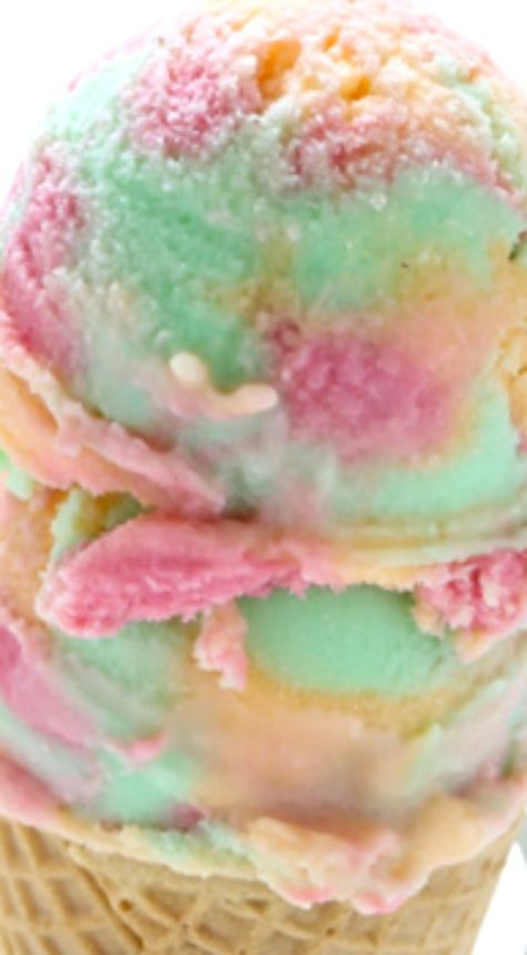 Rainbow Sherbet ~ Easy homemade rainbow sherbet, bursting with raspberry, orange and lime flavors! Homemade Sherbert Recipe Ice Cream Maker, Sherbert Aesthetic, Rainbow Sherbet Ice Cream, Sherbert Ice Cream, Rainbow Sorbet, Rainbow Sherbert, Sherbet Ice Cream, Sherbet Recipes, Raspberry Orange