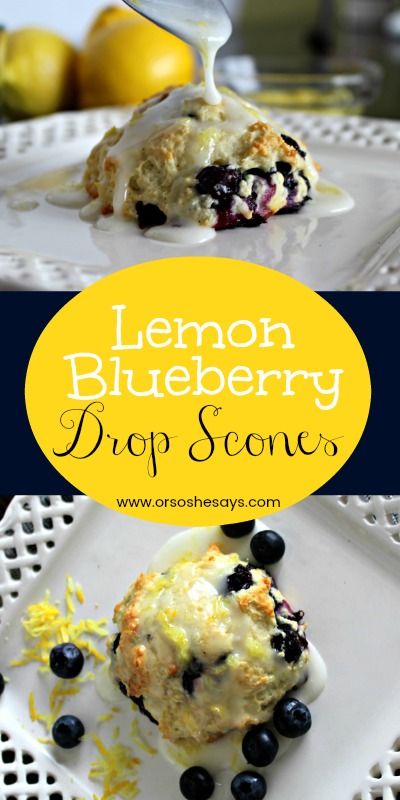 It has felt like spring for weeks! Which makes me want everything lemon! In my food, in my laundry, in my cleaning products, even in my car. Everywhere!! That's why I decided it was time to make lemon blueberry drop scones. www.orsoshesays.com Blueberry Drop Scones, Blueberry Lemon Scones, Blueberry Scones Recipe, Drop Scones, Scones Recipe Easy, Lemon Scones, Homemade Scones, Scones Easy, Bisquick Recipes