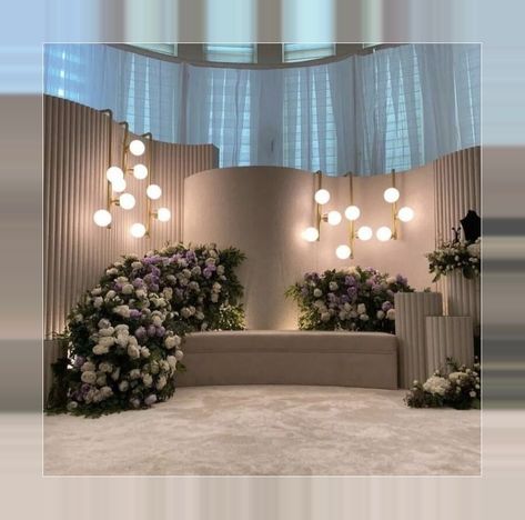 Romantic Wedding Backdrop, Elegant Stage Decor, Wedding Stage Backdrop Elegant, Engagement Dais, Event Stage Design Backdrops, Stage Backdrop Ideas, Stage Backdrop Wedding, Wedding Backdrop Stage, Pelamin Tunang