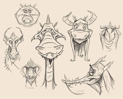 Charismatic Cartoon Dragon Art - Bored Art Pascal Moguerou, Cartoon Dragons, Character Shapes, Monster Inspiration, Sketchbook Prompts, Dragon Born, Cartoon Dragon, Kids Illustration, Animal Character