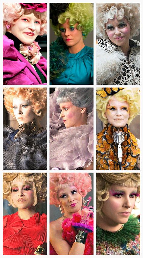 Effie Trinket Inspired Outfits, Effie Trinket Makeup, Effie The Hunger Games, Hunger Game Outfits, Effie Outfits, Hunger Games Capitol Fashion, Effie Trinket Costume, Hunger Games Makeup, Capitol Fashion