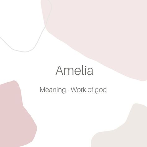 Amelia Name Meaning, Amelia Name, Name Idea, Meaningful Baby Names, Baby Girl Name, The Dark One, Baby Names And Meanings, Girl Name, Name Wallpaper