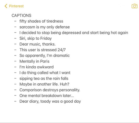 Staying In Captions, Captions For Instagram Selfies 2023, Caption For Ig Story Selfie, Caption For Flash Photo, I Dont Care Captions For Instagram, Smart Bio For Instagram, Confident Instagram Bio, B&w Picture Captions, Clumsy Captions