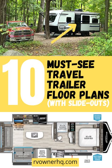 Travel Trailer Layout Floor Plans, Camper Layout Floor Plans, Rv Layout Floor Plans, Camper Floor Plans, Trailer Floor Plans, Travel Trailer Floor Plans, Camper Flooring, Best Travel Trailers, Toy Hauler Travel Trailer