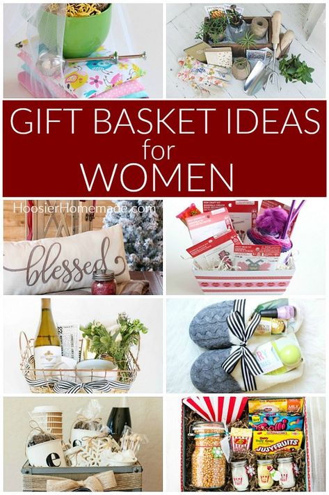 Office Gift Basket Ideas Christmas, Homemade Gift Baskets For Women, Cheap Gift Baskets For Women, Gift Baskets For Her For Women, Pampering Basket Ideas, Get Well Gifts For Women, Raffle Basket Ideas For Women, Gift Baskets For Women Christmas, Thank You Gift Basket For Women