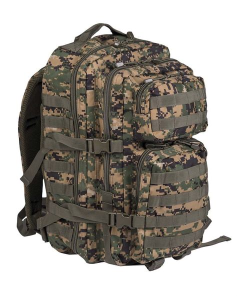 Mil-Tec Military Army Patrol Molle Assault Pack Tactical Combat Rucksack Backpack Bag 36L MARPAT Digital Woodland Camo *** See this great product. Tactical Rucksack, Best Hiking Backpacks, Waxed Canvas Backpack, Camo Backpack, Day Backpacks, Rolling Backpack, Grey Backpacks, Business Backpack, Dog Backpack