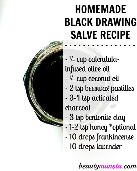 Ingredients needed to make this black drawing salve warts and splinters Health Drawing, Black Drawing Salve, Drawing Salve, Salve Recipes, Black Drawing, Natural Healing Remedies, Natural Therapy, Natural Beauty Tips, Natural Home Remedies