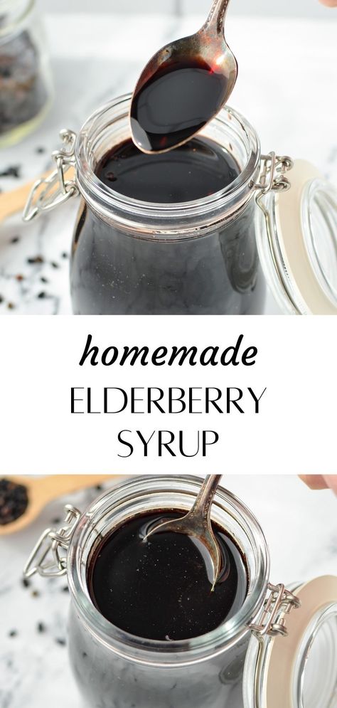 If you're wondering how to make elderberry syrup, we've got you covered! Whether you want to use fresh berries or dried elderberries, this DIY recipes has endless immune-boosting benefits. Elderberry Juice Recipe, Elderberry Lemonade Recipe, How To Make Elderberry Syrup, Elderberry Lemonade, Make Elderberry Syrup, Dried Elderberries, Homemade Elderberry Syrup, Molasses Recipes, Elderberry Syrup Recipe