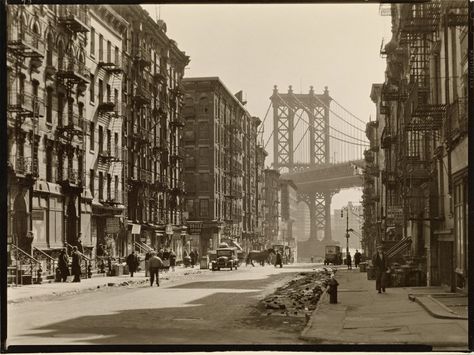 Pike and Henry Streets, Manhattan | Photo by Berenice Abbott Christophe Jacrot, Manhattan Photography, Andre Kertesz, Berenice Abbott, New York Vintage, Flatiron Building, Manhattan Bridge, New York Poster, Nyc Brooklyn