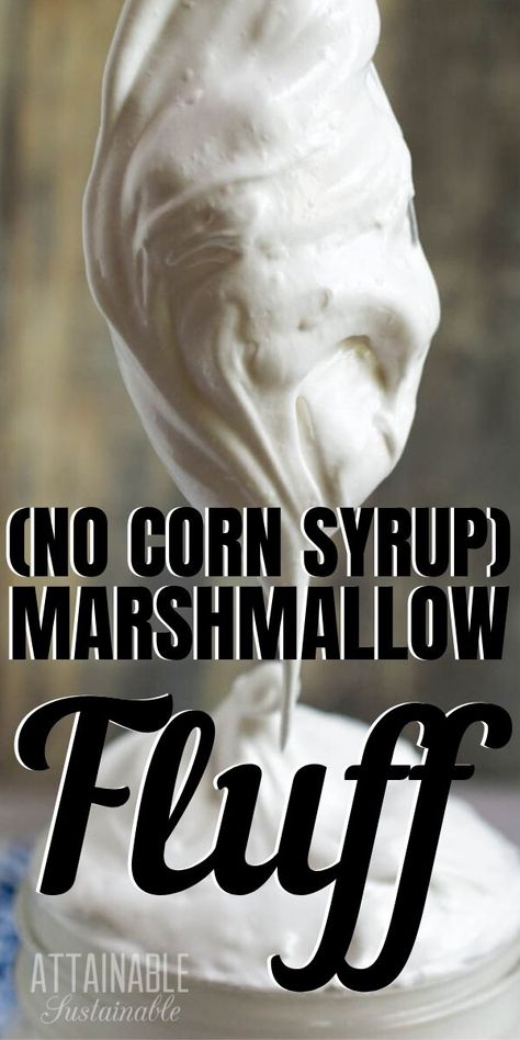 Homemade Marshmallow Fluff Without Corn Syrup, Homemade Marshmallows Recipe, Home Made Marshmallow Fluff, Cold Treats To Make At Home, Homemade Marshmallows No Corn Syrup, Recipes For Marshmallow Fluff, Homemade Marshmallow Fluff With Marshmallows, Marshmallow Fluff Recipes Easy, Fast Simple Desserts