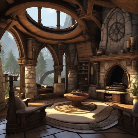 ArtStation - Fantasy Interiors (Open Source)(AI) Elven House Interior, Fantasy Home Interior, Fantasy Interior Design, Elven House, Fantasy House Interior, Fantasy Interior, Open Source, Interior Inspo, I Hope You