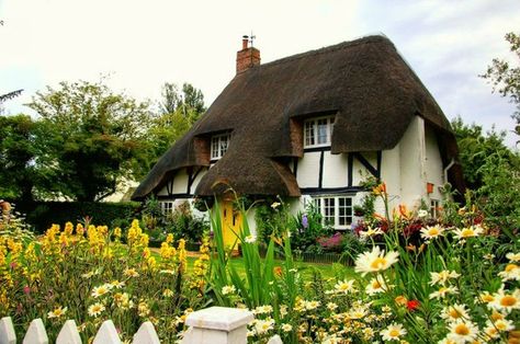 Cottages England, Cozy English Cottage, English Country Cottages, Cottage Room, Storybook Homes, Roof House, Little Cottages, Tudor Style Homes, Fairytale Cottage