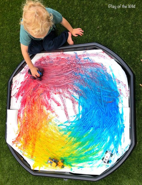 Pre-writing Activities for Preschoolers & Kindergarten – Play of the Wild Dry Messy Play, Colour Activity Preschool, Rainbow Eyfs Activities, Messy Play Activities Preschool, Children In Need Activities Eyfs, Baby Room Activities Eyfs, Nursery Activities For Under 2s, Pre Nursery Activities, Colour Activities For Toddlers