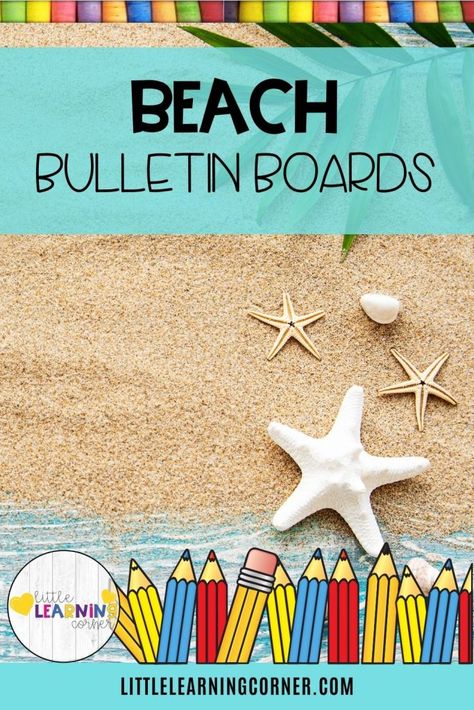 Palm Tree Classroom Decor, Beach Bulletin Board Ideas, Beach Bulletin Boards, Sea Bulletin Board, Bird Bulletin Boards, Nautical Bulletin Boards, Classroom Jobs Bulletin Board, Ocean Bulletin Board, Tree Classroom