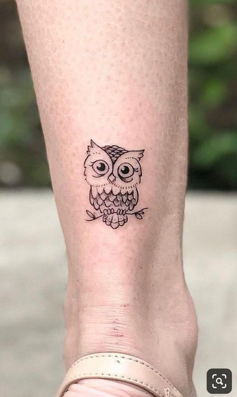 Forbidden Tattoo, Small Owl Tattoo, Goth Tatoos, Simple Owl Tattoo, 1975 Tattoo, Owl Tattoo Ideas, Owl Tattoo Small, Simple Owl, Cute Owl Tattoo