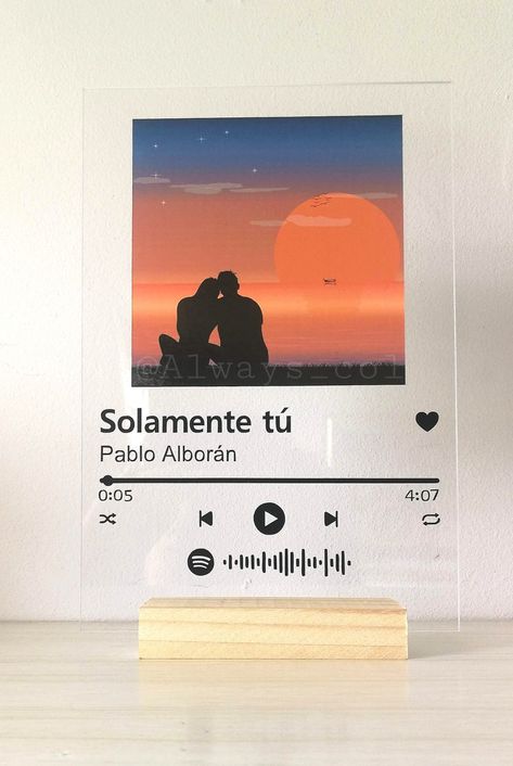 ¡Descubre la música de una manera única con nuestras placas en acrílico Spotify personalizadas! 🎶 Dale un toque especial a tu espacio con nuestras placas que destacan tus canciones favoritas. Con una calidad excepcional y un diseño personalizado, nuestras placas en acrílico son el regalo perfecto para cualquier amante de la música. Musica Spotify, Acrylic Sheets, Painting Inspiration, Poster Art, Marvel, Music, Design