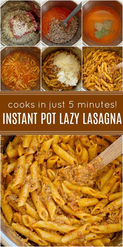 Instant Pot Cheesy Pasta, Instant Pot Recipes With Noodles, Ip Pasta Recipes, Easy Pasta Recipes Instant Pot, Instapot Pasta Recipes Beef, Instant Pot Easy Dinner Recipes, Instant Pot Recipes Noodles, Recipes For The Instant Pot, Instant Pot Lasagna Pasta