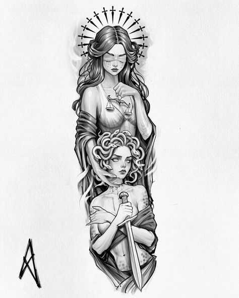 Arm Tattoos For Women Sleeve, Upper Arm Tattoos For Women, Tattoos For Women Sleeve, Sleeve Sketch, Lady Tattoo, Lions And Tigers, Medusa Tattoo Design, Fantasy Tattoos, Upper Arm Tattoos